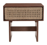 ZUO Amaria Nightstand Natural & Walnut