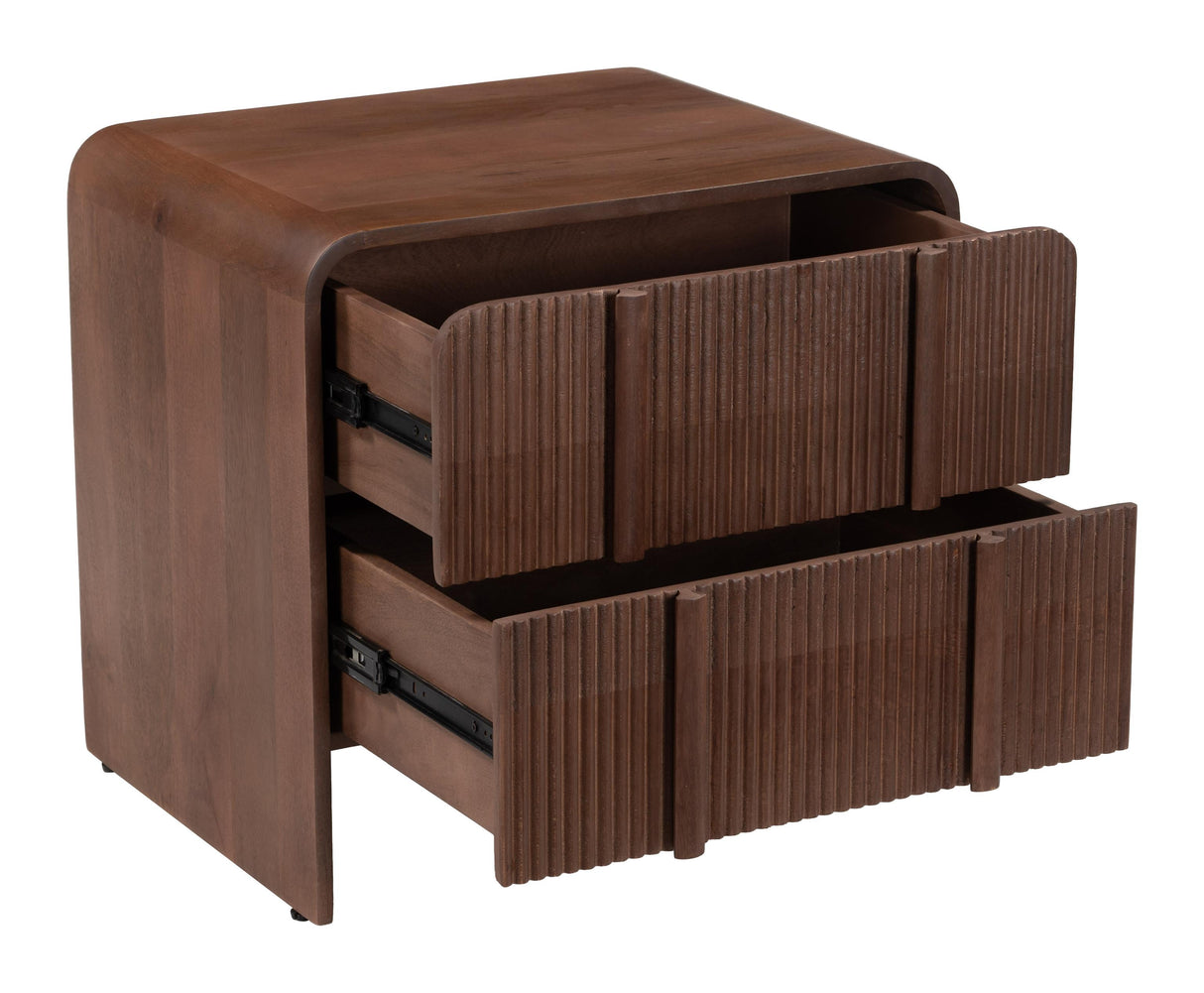 ZUO Calipso Nightstand Walnut