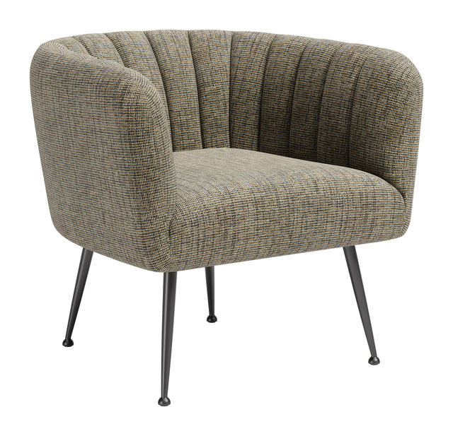 ZUO Deco Accent Chair Green Tweed