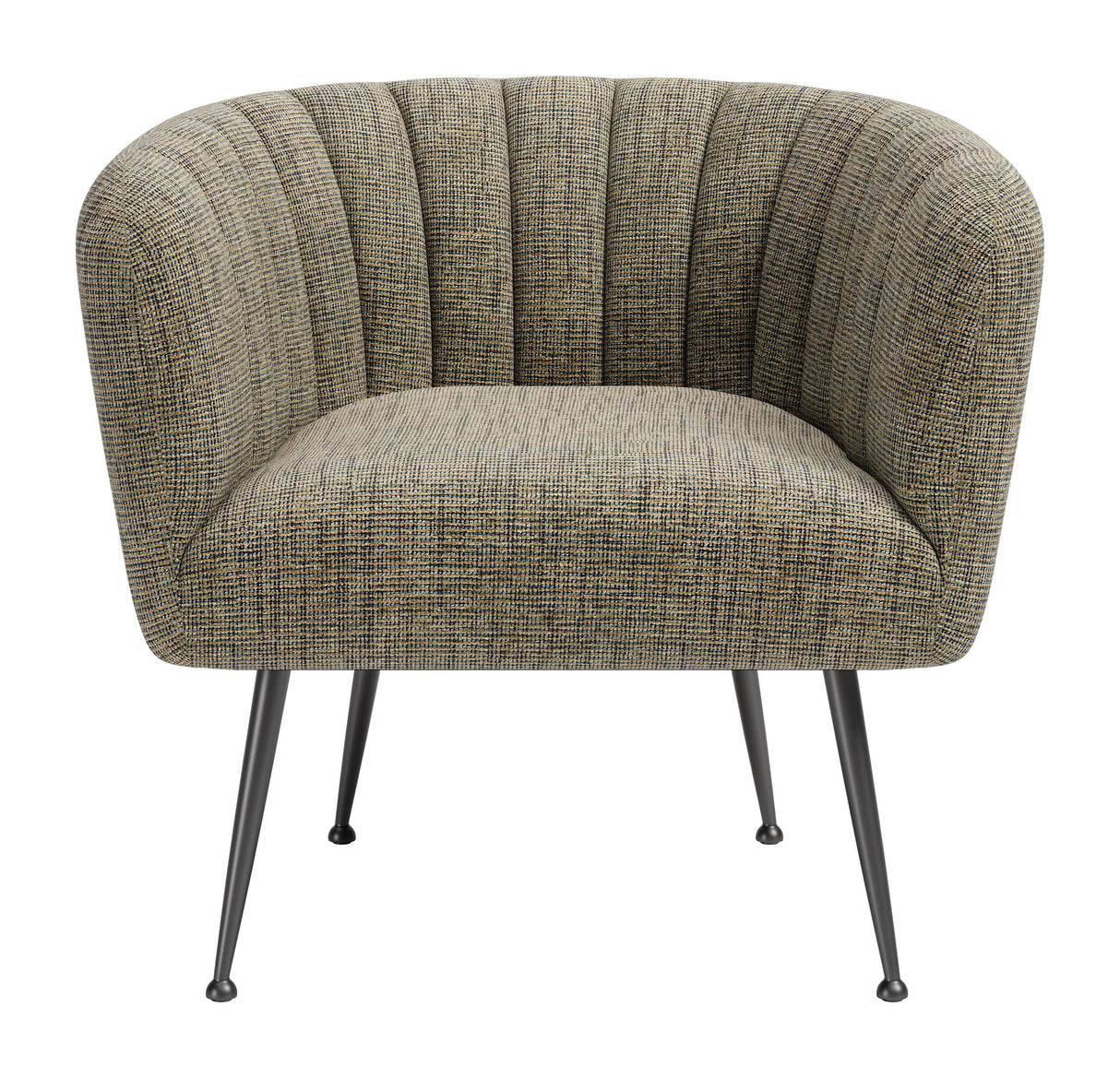 ZUO Deco Accent Chair Green Tweed