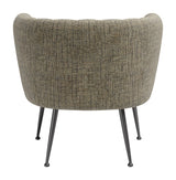 ZUO Deco Accent Chair Green Tweed