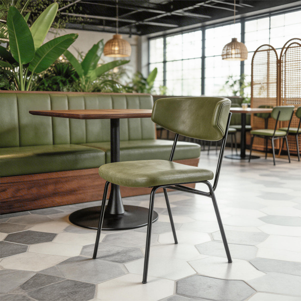 ZUO Charon Dining Chair (Set of 2) Green