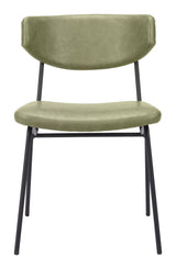 ZUO Charon Dining Chair (Set of 2) Green