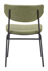 ZUO Charon Dining Chair (Set of 2) Green