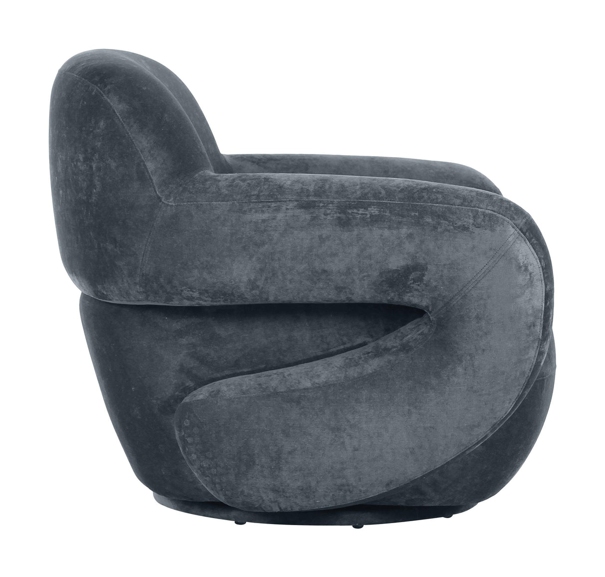 ZUO Boble Swivel Chair Storm Gray