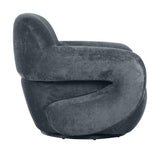 ZUO Boble Swivel Chair Storm Gray