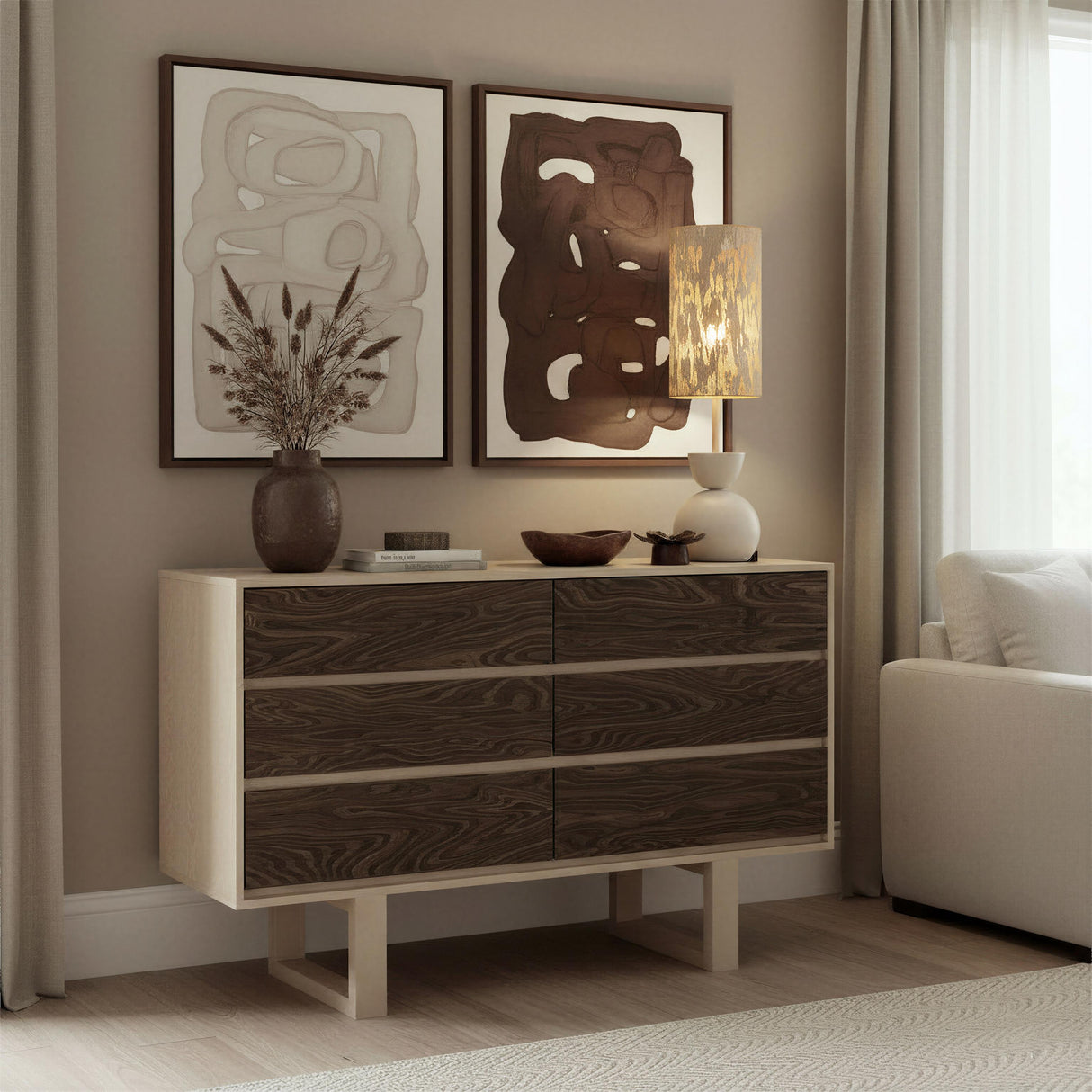 ZUO Gochi Table Lamp White