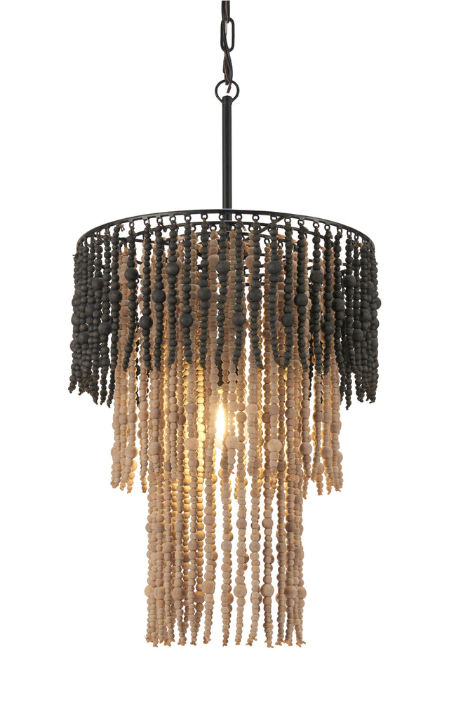 ZUO Bizu Ceiling Lamp Black & Beige