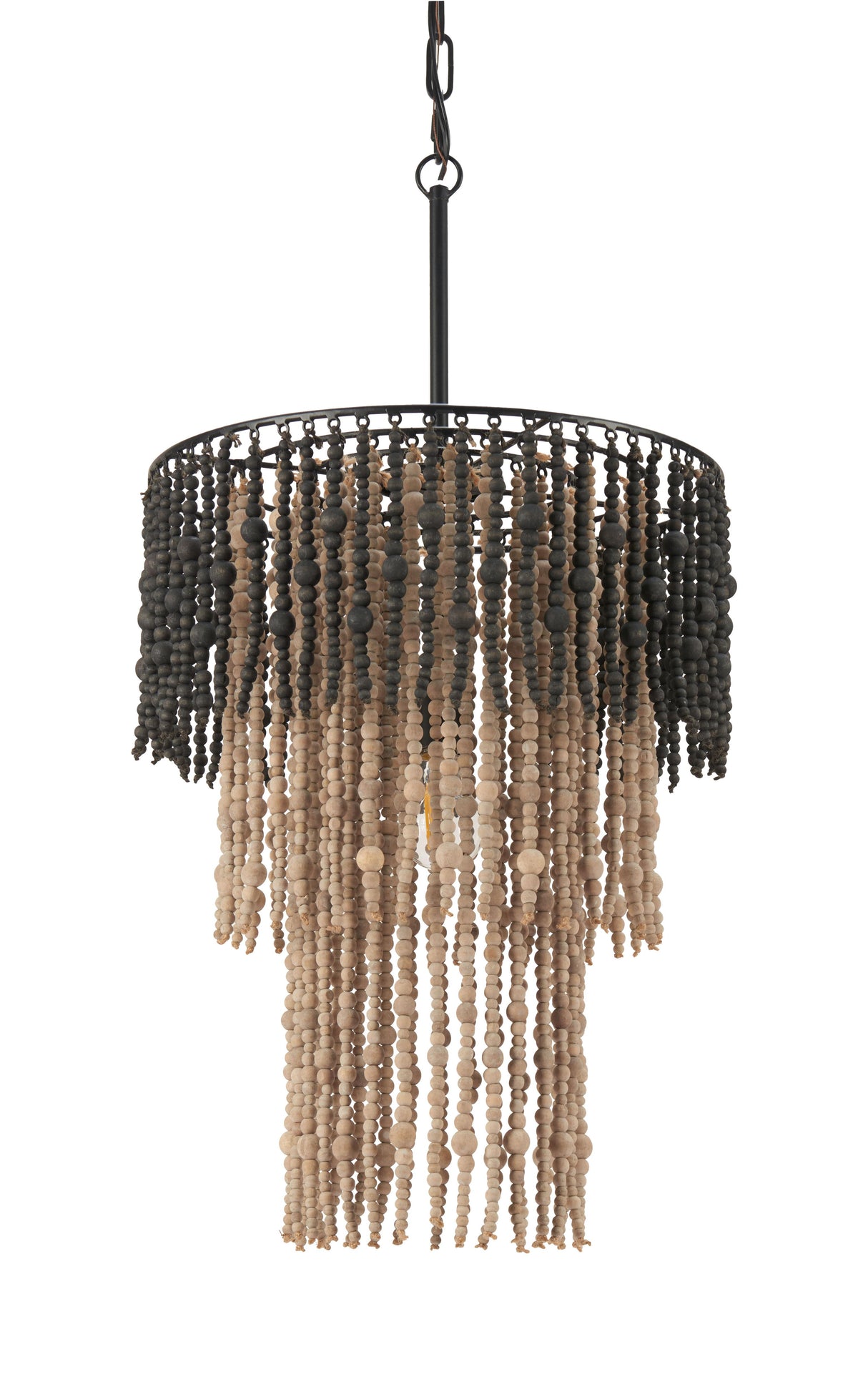 ZUO Bizu Ceiling Lamp Black & Beige