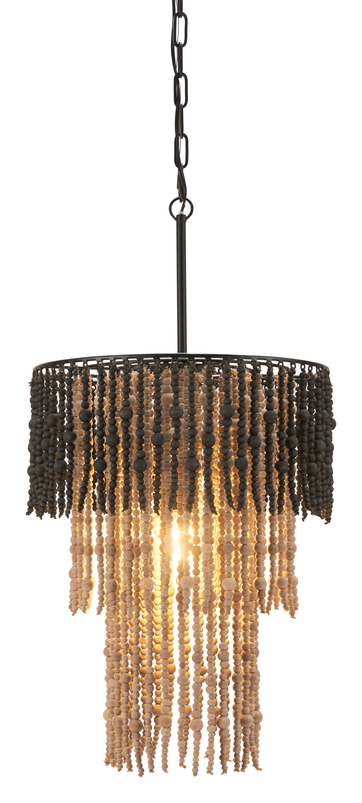 ZUO Bizu Ceiling Lamp Black & Beige