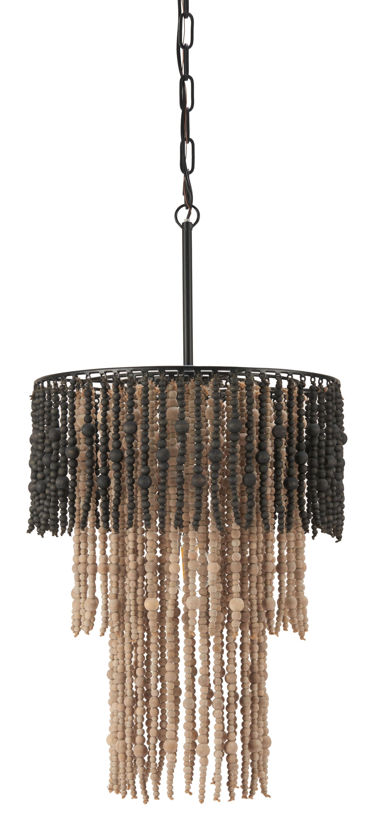 ZUO Bizu Ceiling Lamp Black & Beige