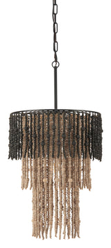 ZUO Bizu Ceiling Lamp Black & Beige