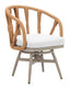 ZUO Safal Swivel Dining Chair Multicolor