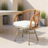ZUO Safal Swivel Dining Chair Multicolor