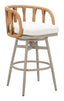 ZUO Safal Swivel Barstool Multicolor