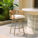 ZUO Safal Swivel Barstool Multicolor