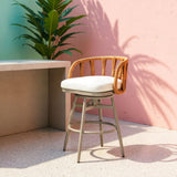 ZUO Safal Swivel Barstool Multicolor