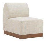 ZUO Christy Armless Chair Beige