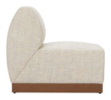 ZUO Christy Armless Chair Beige