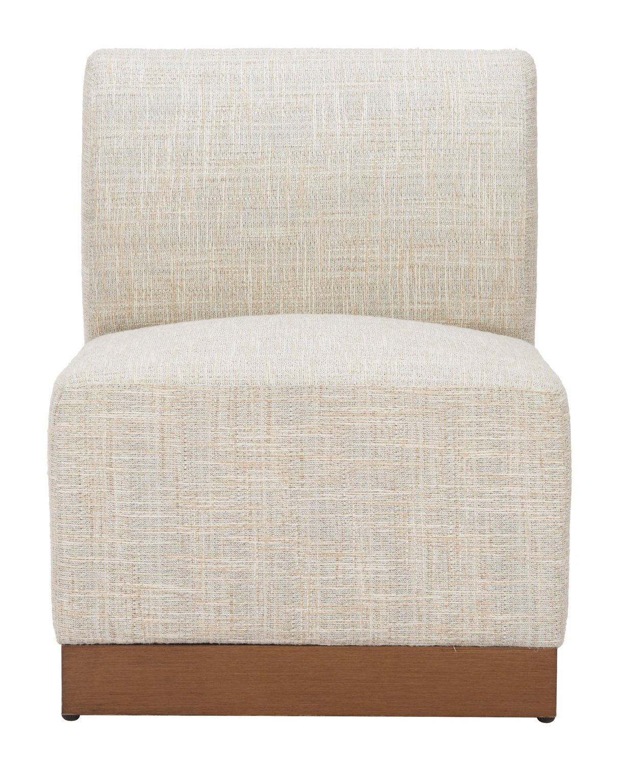 ZUO Christy Armless Chair Beige