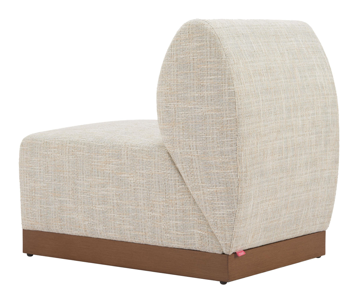 ZUO Christy Armless Chair Beige