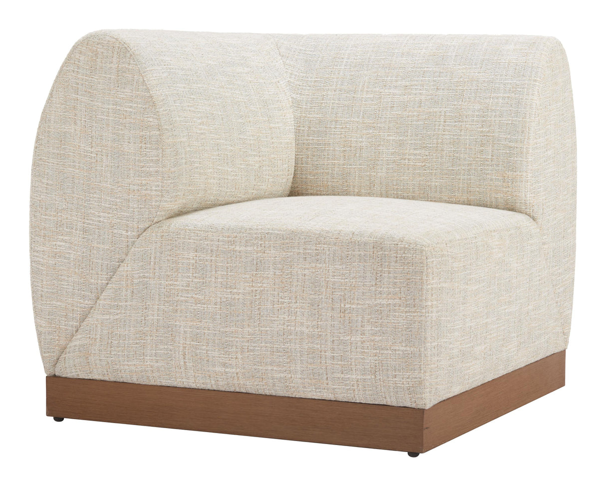ZUO Christy Corner Chair Beige
