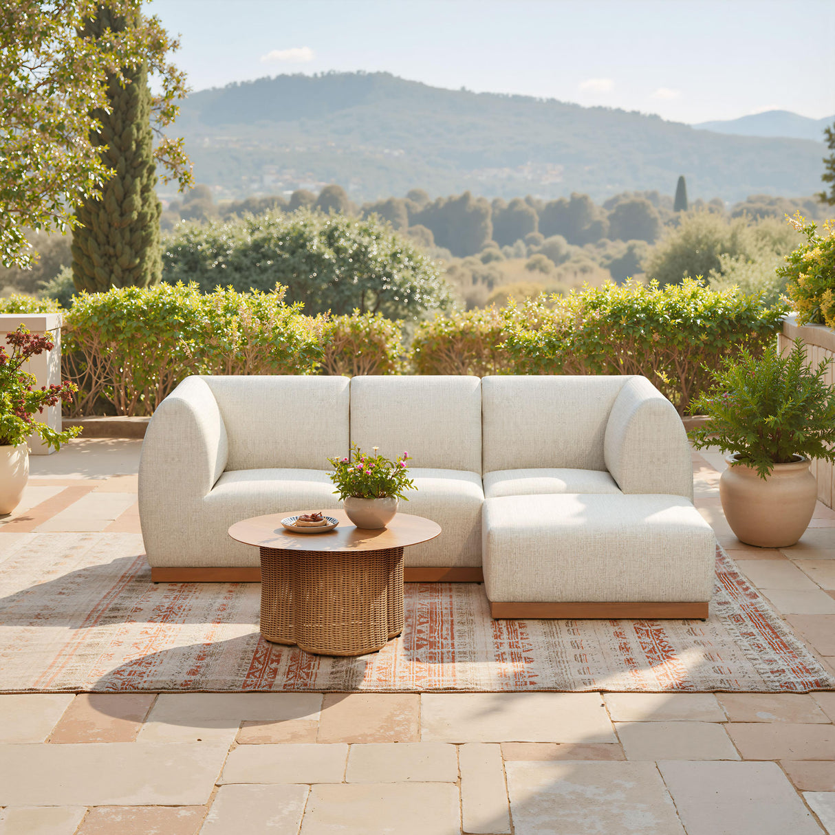 ZUO Christy Corner Chair Beige