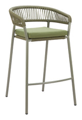 ZUO Skye Barstool (Set of 2) Green