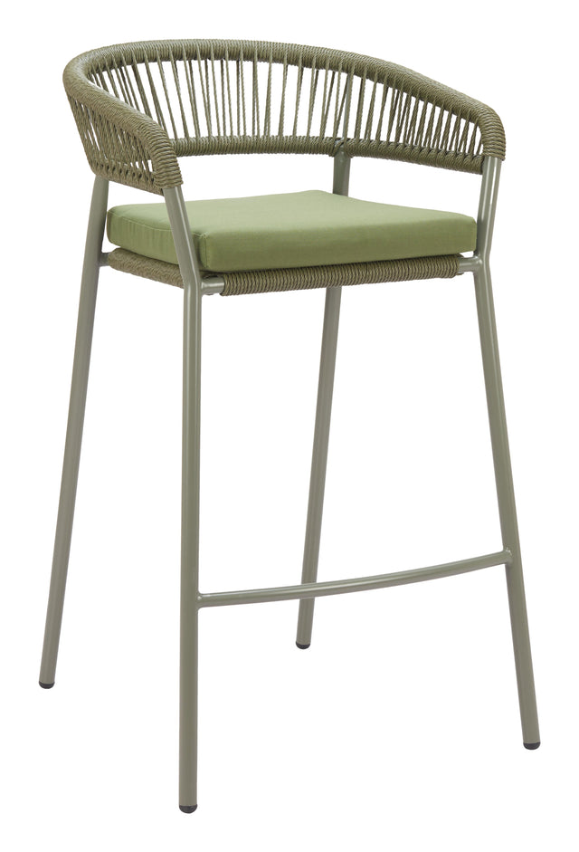 ZUO Skye Barstool (Set of 2) Green