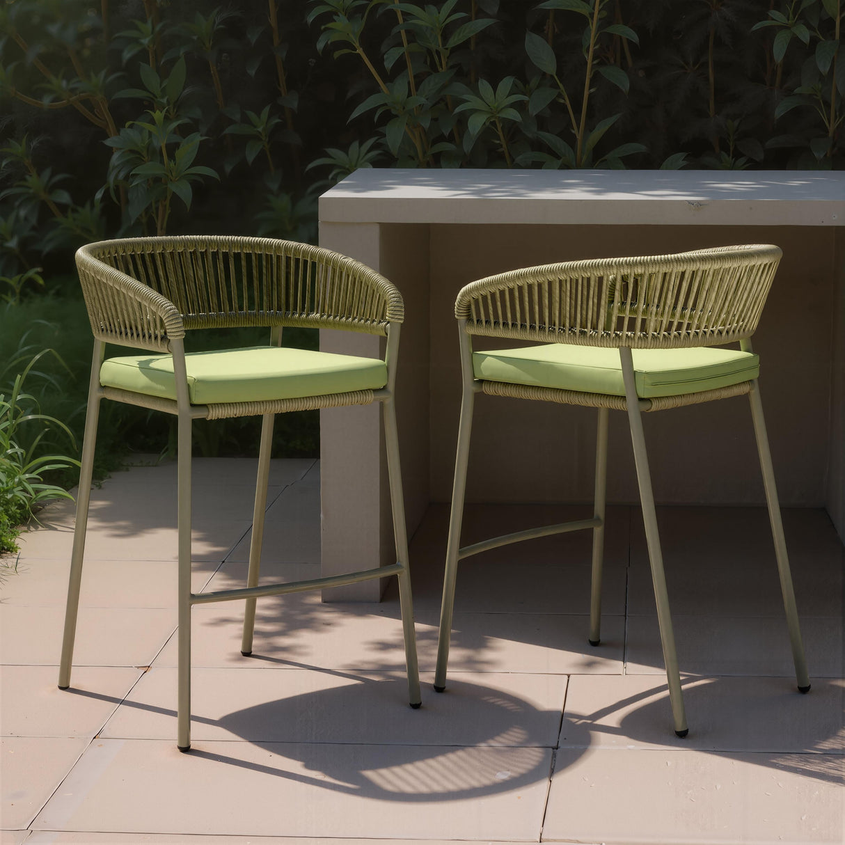 ZUO Skye Barstool (Set of 2) Green