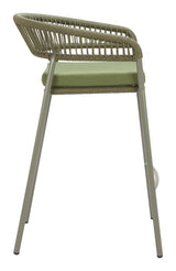 ZUO Skye Barstool (Set of 2) Green