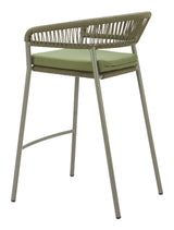 ZUO Skye Barstool (Set of 2) Green