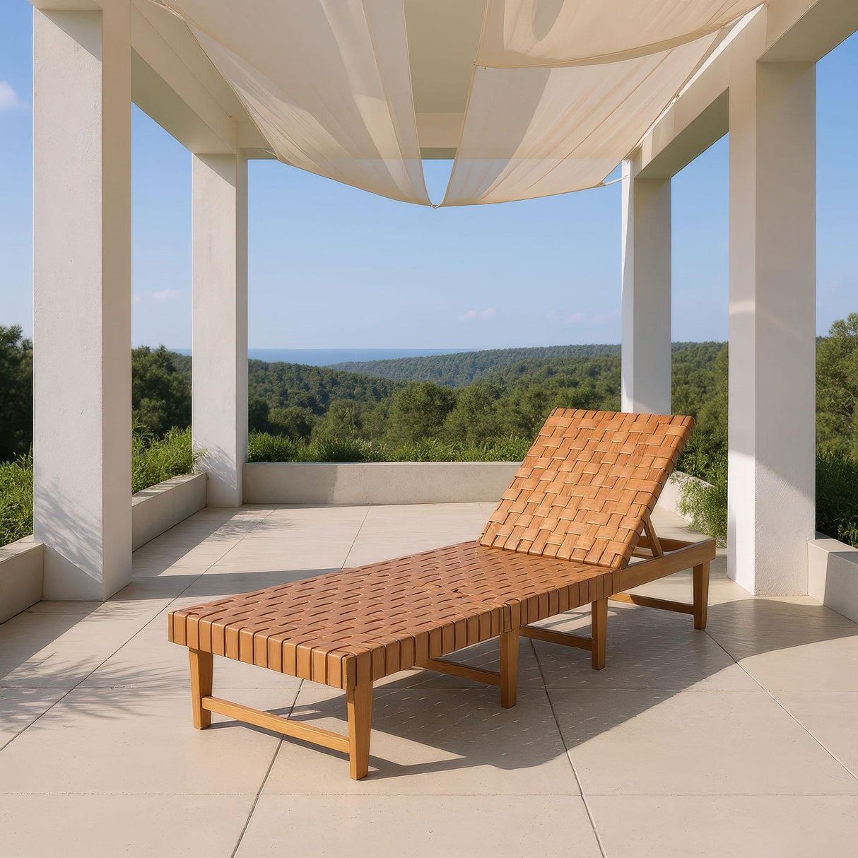 ZUO Breath Chaise Lounge Brown