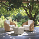 ZUO Solara Swivel Chair Ivory