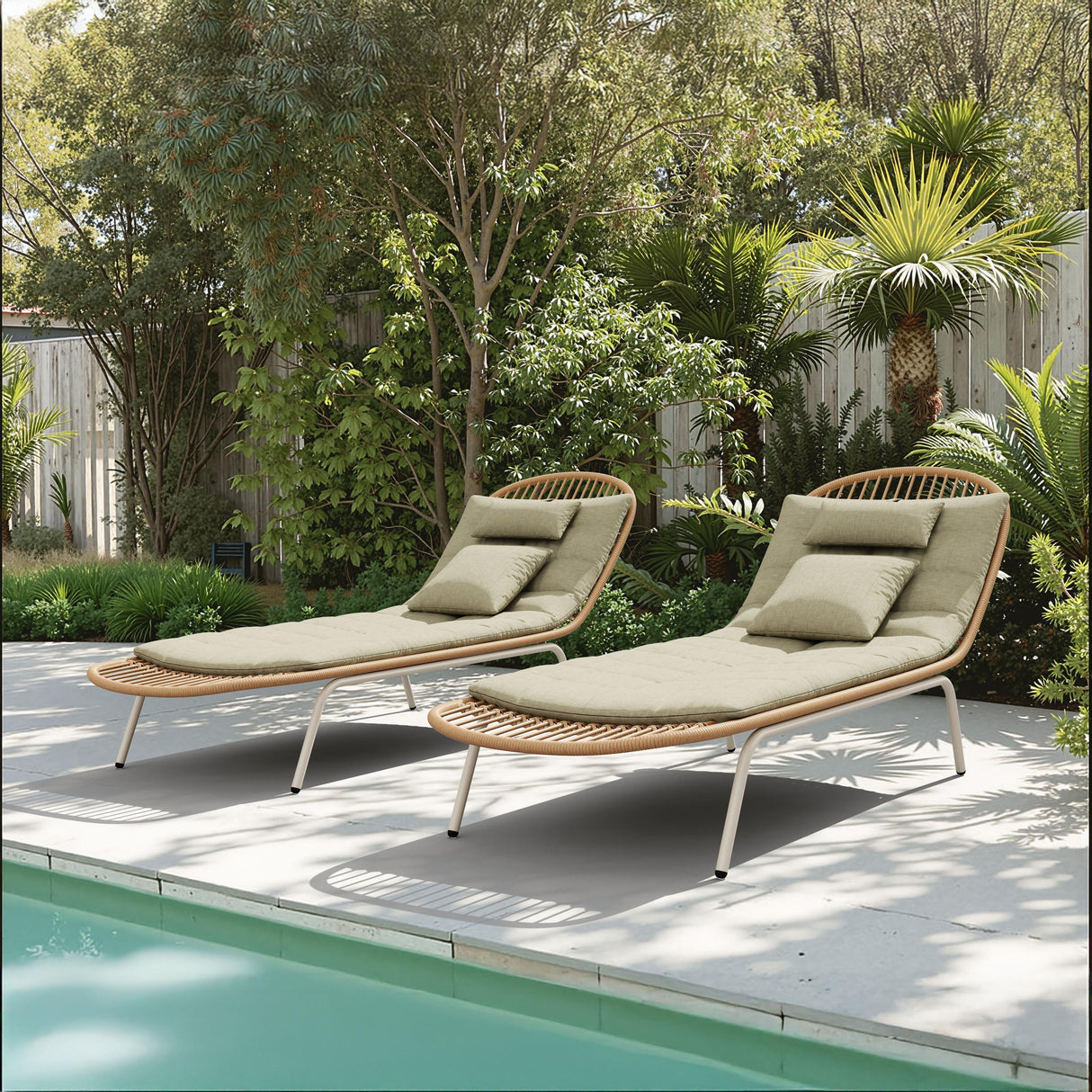 ZUO Skim Chaise Lounge Multicolor