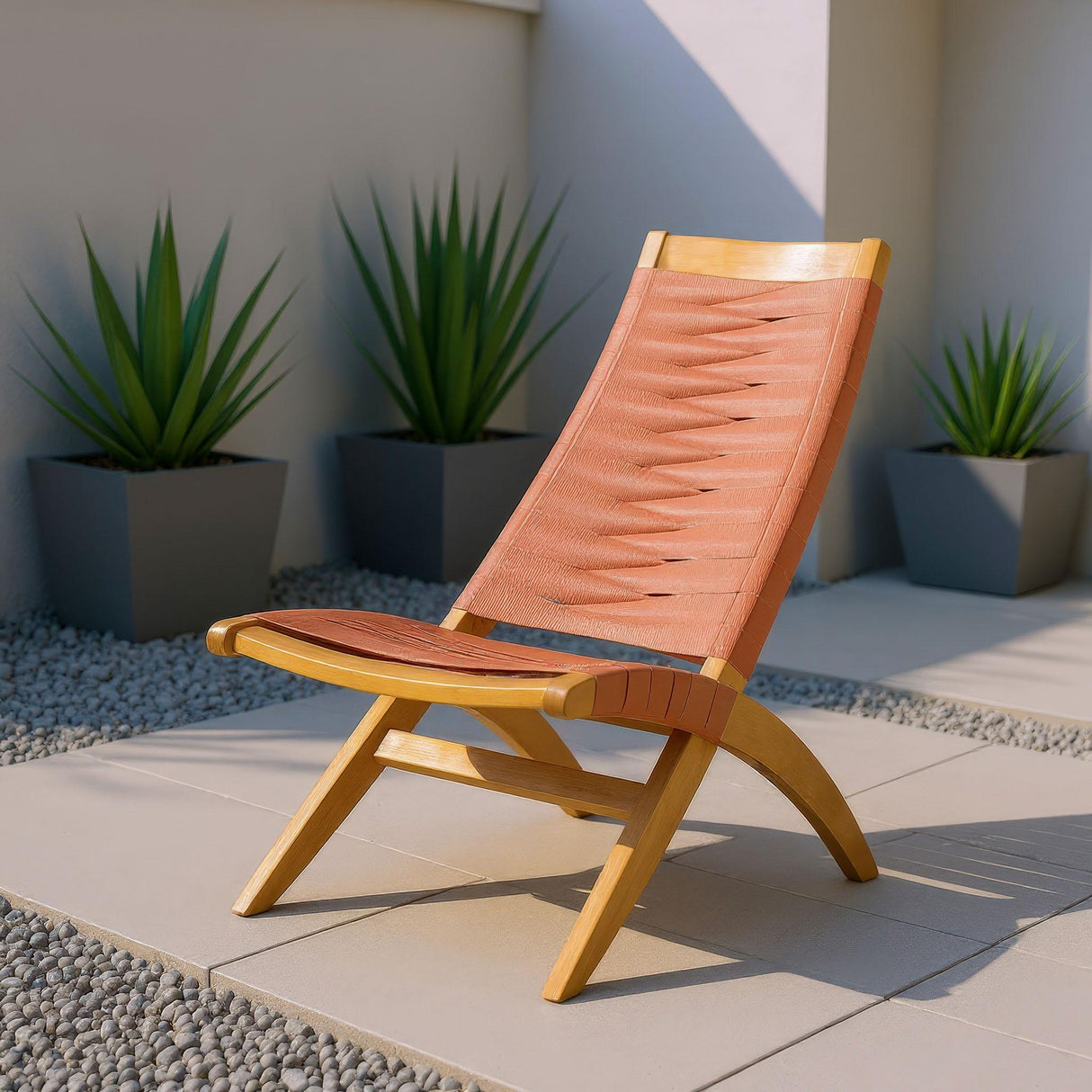 ZUO Rova Lounge Chair Terracotta