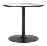 ZUO Batu Dining Table Gray & Black