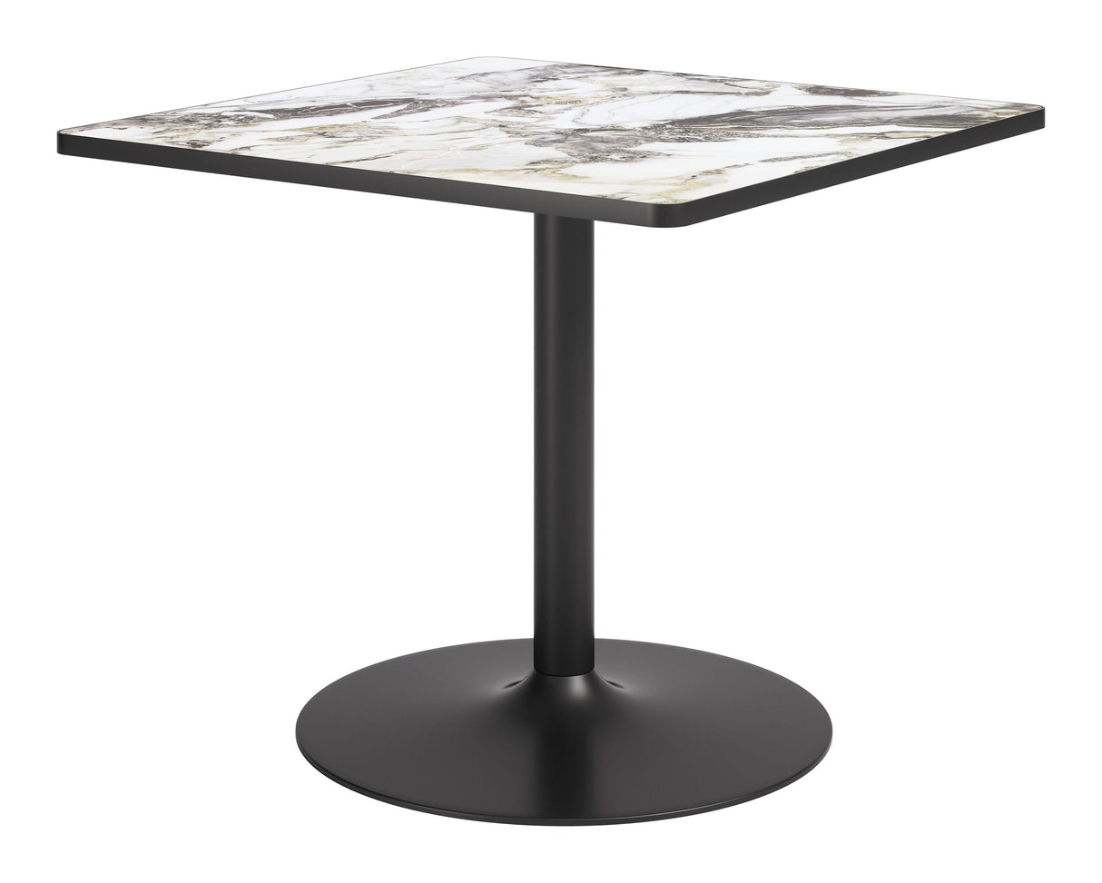 ZUO Caliza Dining Table Gray & Black