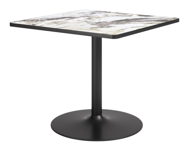 ZUO Caliza Dining Table Gray & Black