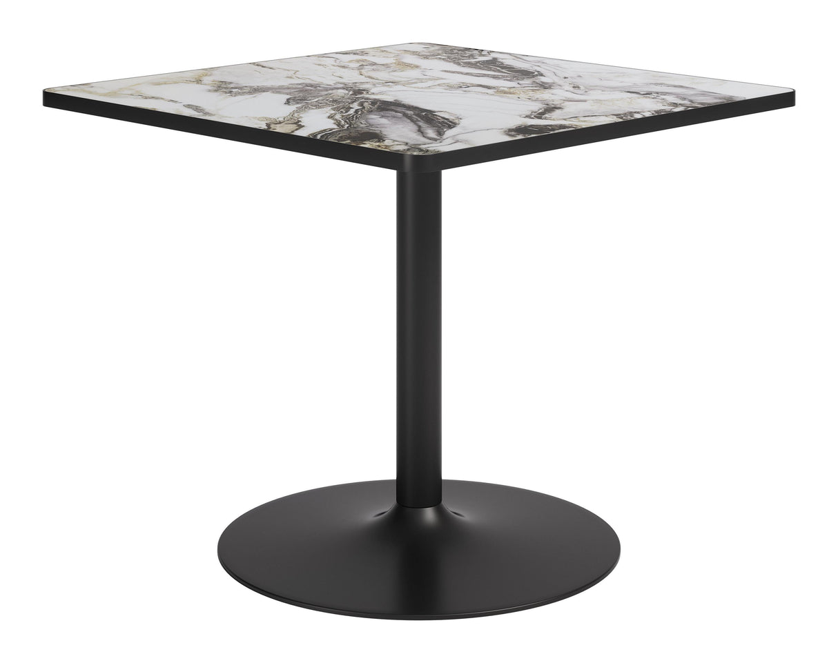 ZUO Caliza Dining Table Gray & Black