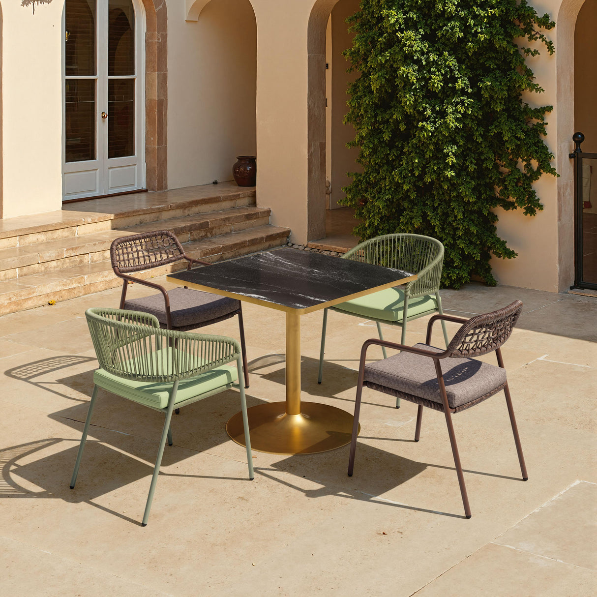 ZUO Caliza Dining Table Black & Gold