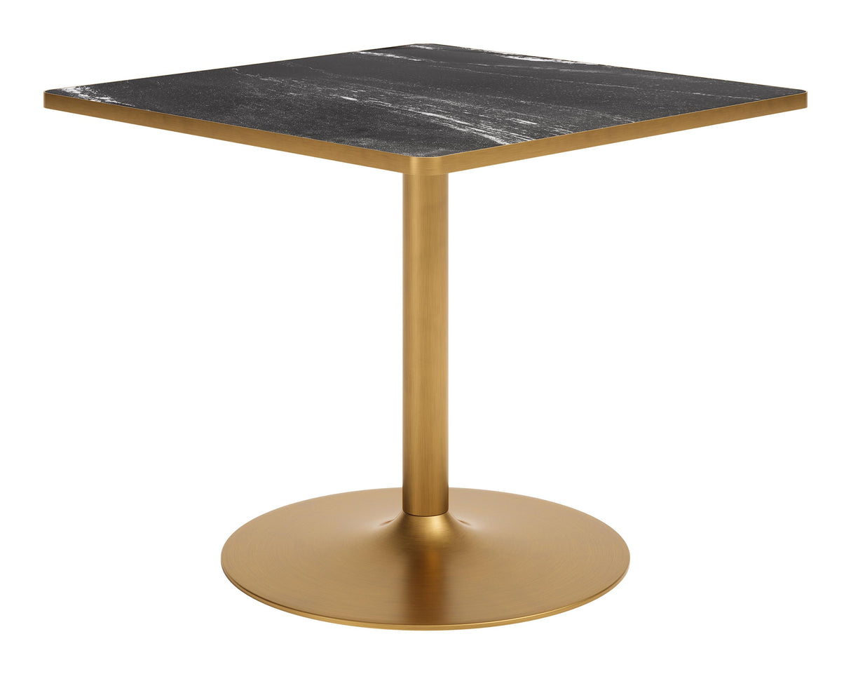 ZUO Caliza Dining Table Black & Gold