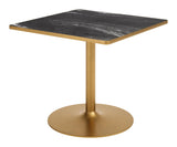 ZUO Caliza Dining Table Black & Gold