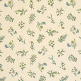 Schumacher Jeter Des Fleurs Beaded Print Artichoke Fabric