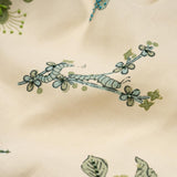 Schumacher Jeter Des Fleurs Beaded Print Artichoke Fabric
