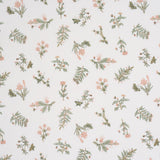 Schumacher Jeter Des Fleurs Beaded Print Moss Phlox Fabric