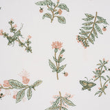 Schumacher Jeter Des Fleurs Beaded Print Moss Phlox Fabric