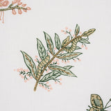 Schumacher Jeter Des Fleurs Beaded Print Moss Phlox Fabric