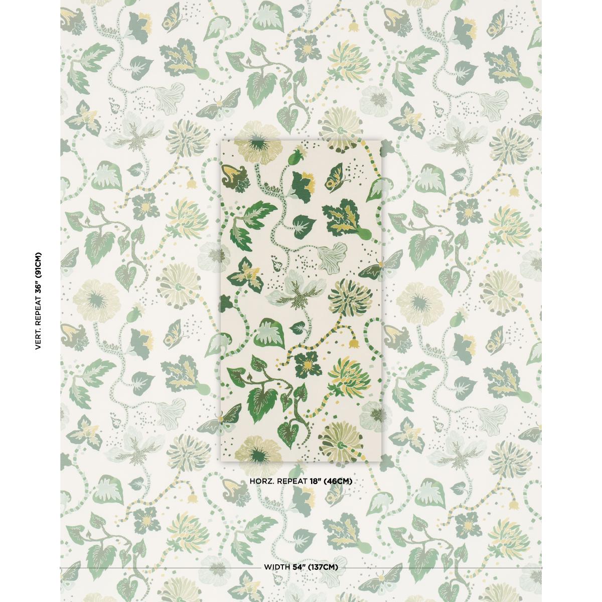 Schumacher Gloriette Green Fabric