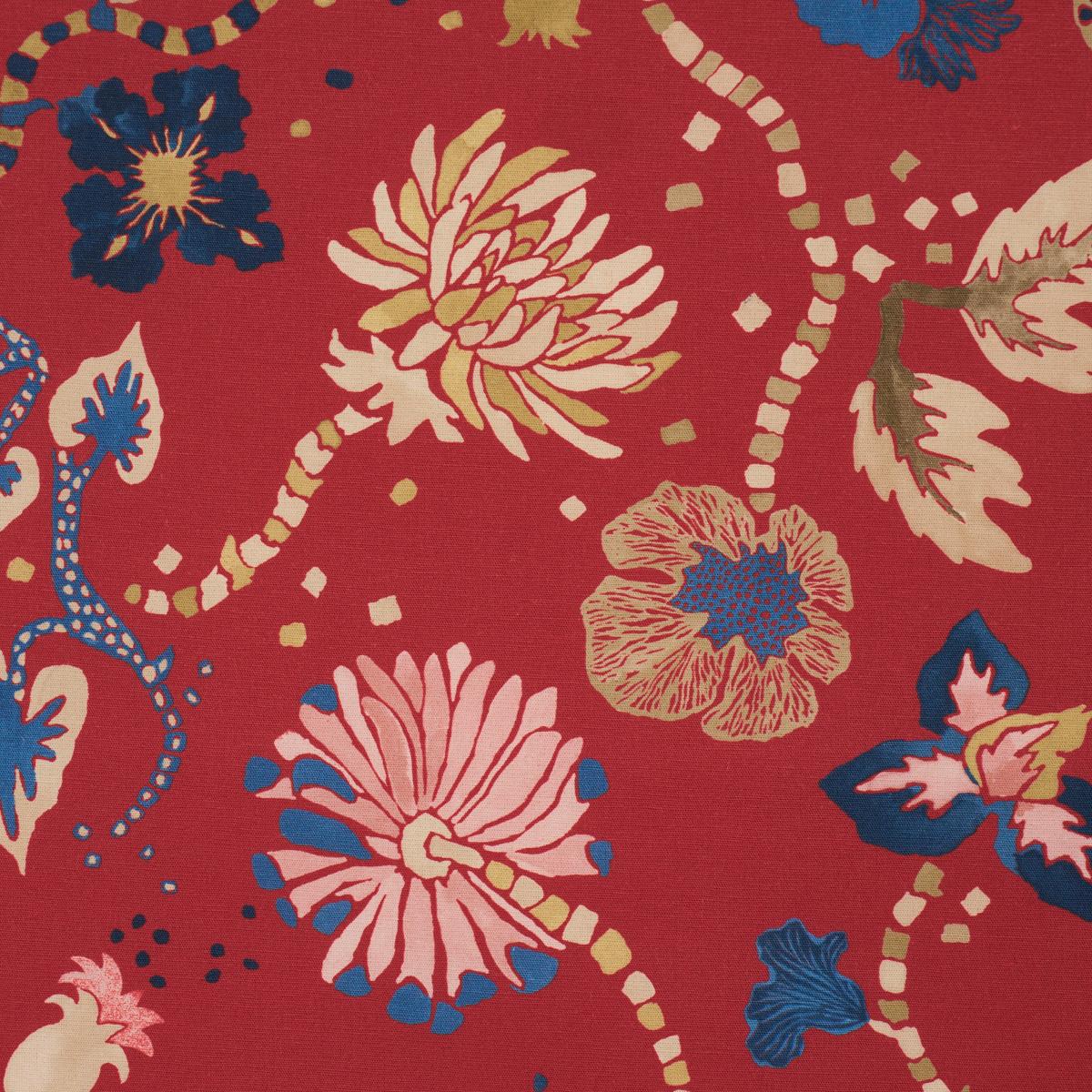 Schumacher Gloriette Red Fabric